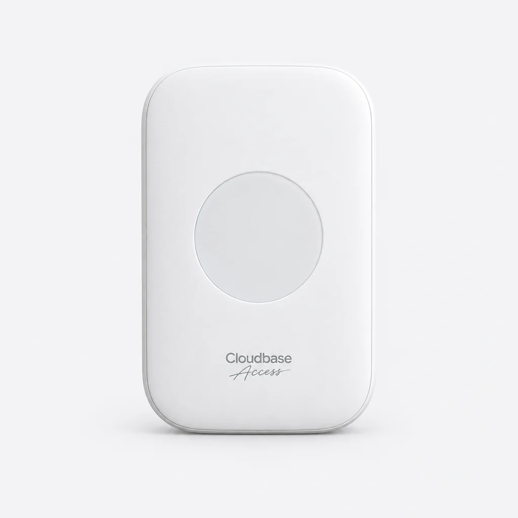 Lector NFC y Bluetooth Cloudbase Access, vista frontal